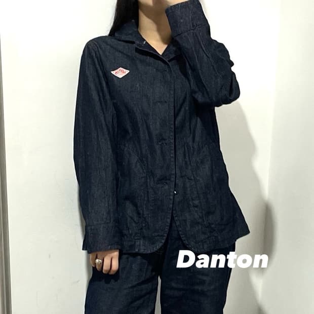 단톤 데님 자켓