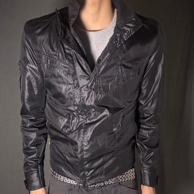 system 사선 포켓 y2k 자켓