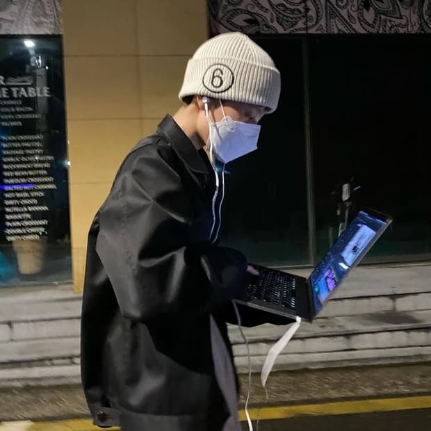 [M] MM6 마르지엘라 6로고 비니