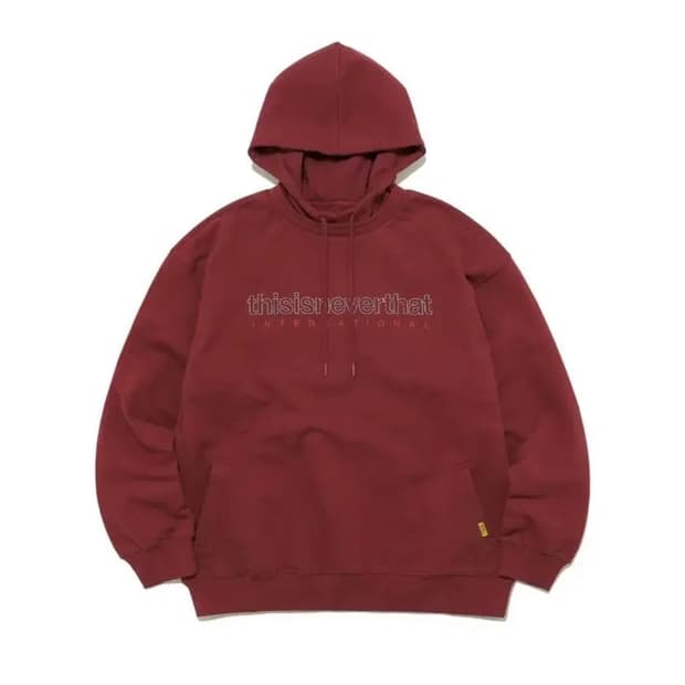 thisisneverthat 후드티 버건디 L