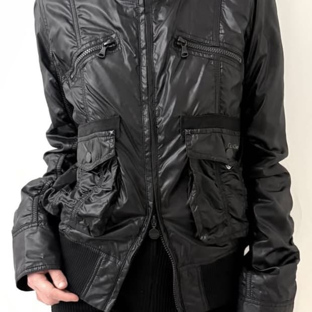 (구해요) 캘빈클라인 빈티지 레더자켓 봄버자켓 밈빈티지 입질연