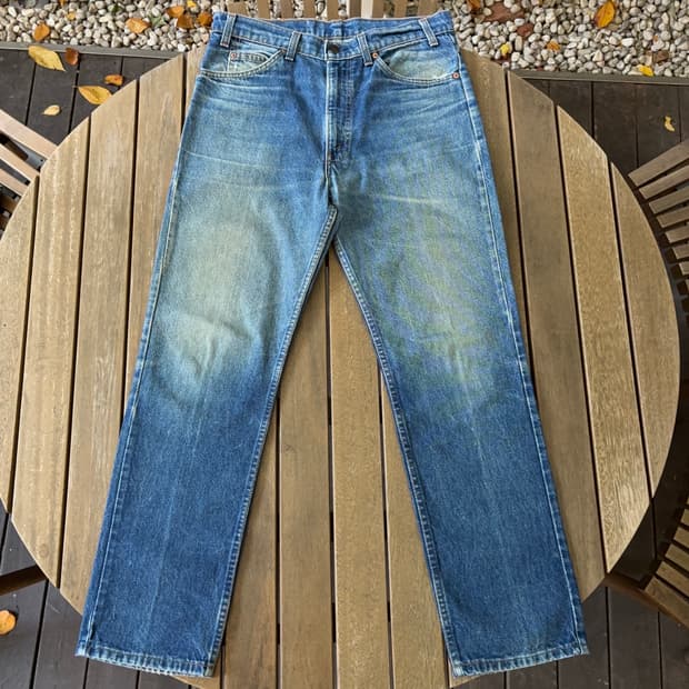 80~90s USA 리바이스 509 오렌지탭 레귤러 핏 데님