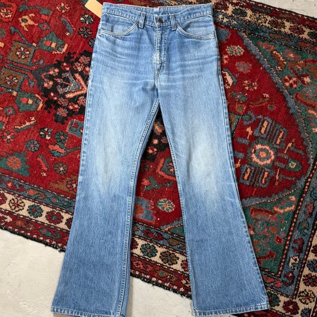 80's USA Made 빈티지 리바이스 646 벨바텀 부츠컷 오렌지탭