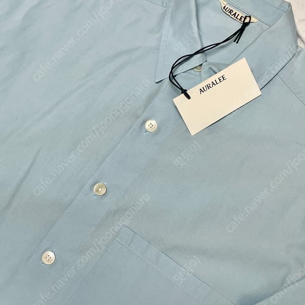 AURALEE 오라리 트윌셔츠 라이트블루 4