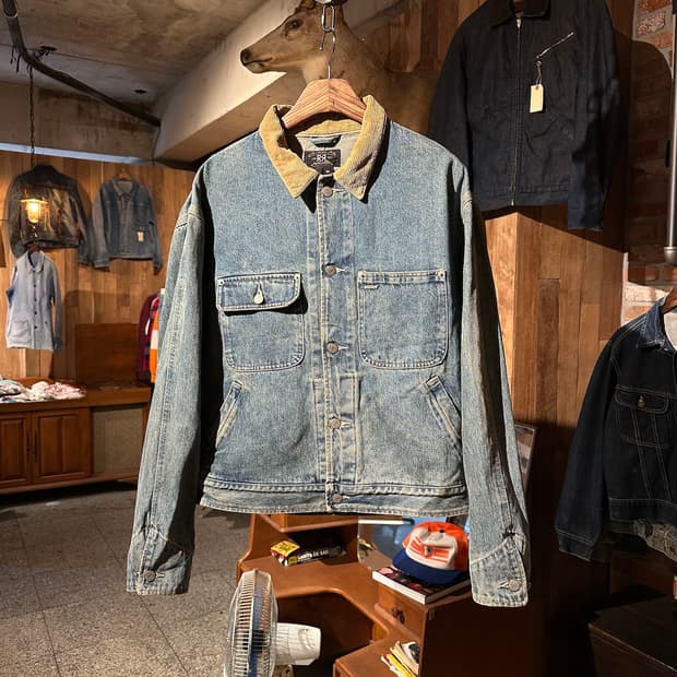 90s USA RRL 빈티지 더블알엘 덩가리 데님 자켓