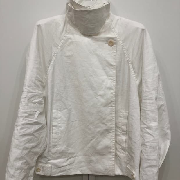코스 화이트 린넨 자켓