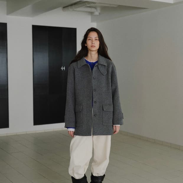 블루브릭 클래식 울 하프 코트