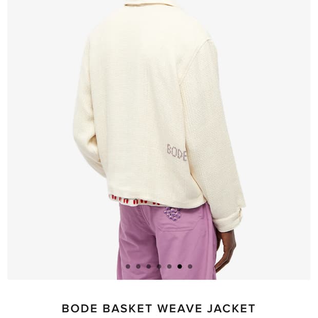 BODE 바스켓 위브 에크루 자켓(m/L)