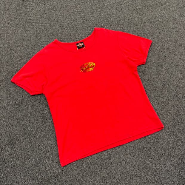 XL) 할리데이비슨 빈티지 자수 반팔 티셔츠