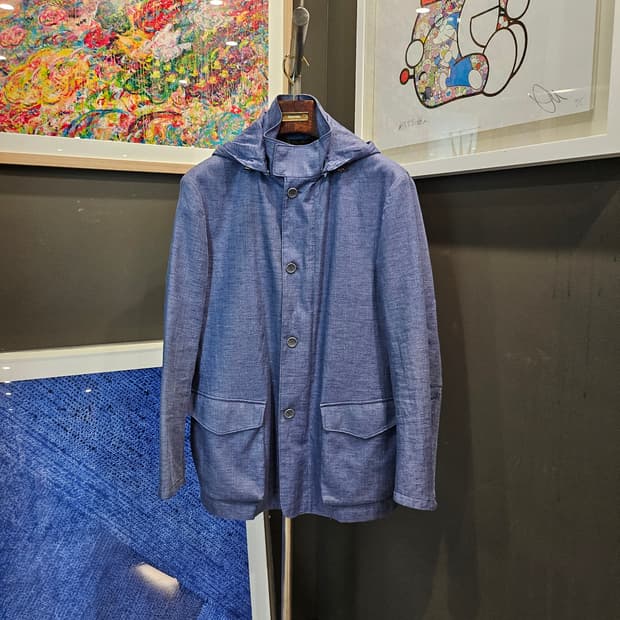 로로피아나 데님 레인시스템 후드 코트 ( 탈부착 )