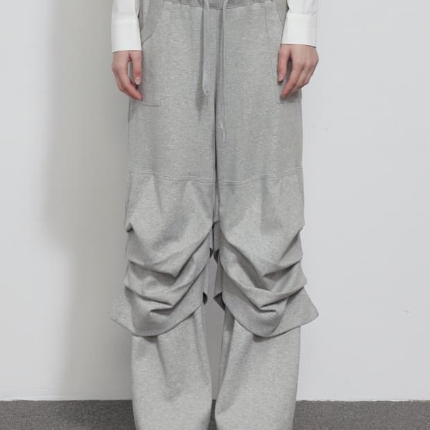보헤미안서울 보헴서 DIAGONAL SWEAT PANTS, MELANGE
