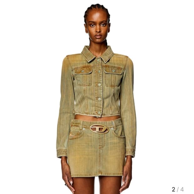 Diesel 디젤 데님 크롭 자켓 새상품