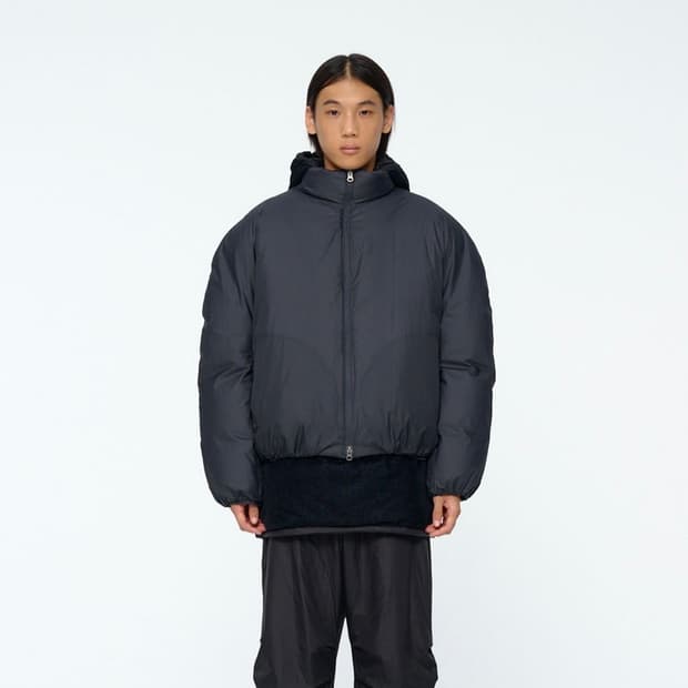 S) 아모멘토 나일론 구스 패딩 Nylon Reversible Goose