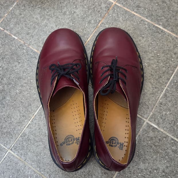 UK7 260 닥터마틴 1461 스무스 체리레드 3홀 버건디