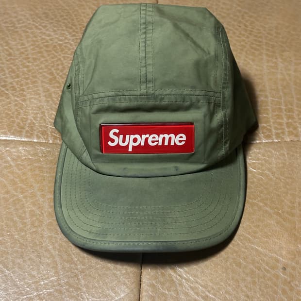 22SS 슈프림 박스로고 캠프캡 올리브