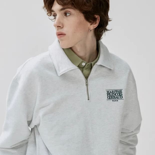 마리떼 CLASSIC LOGO ZIP UP SWEATSHIRT