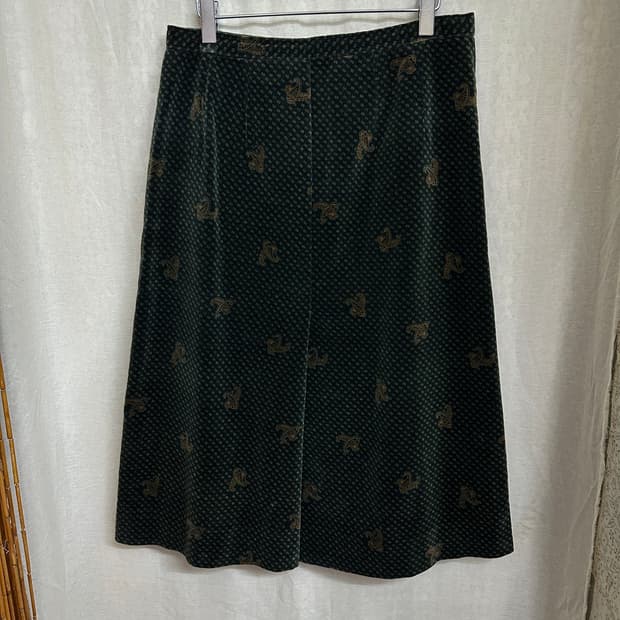 velvet pattern skirt