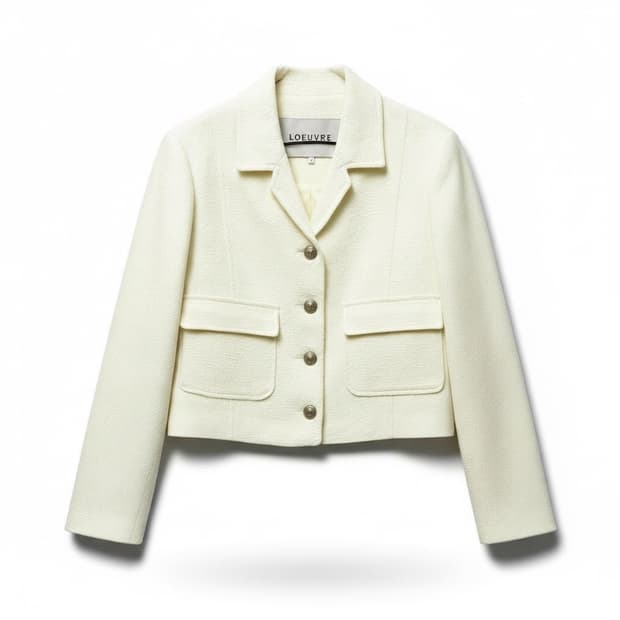 LOEUVRE 루에브르 트위드 아이보리 1 
