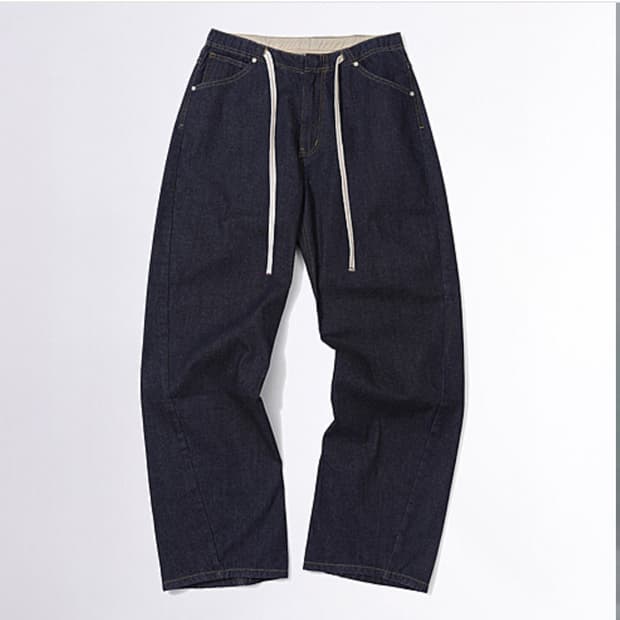 스컬프터 로우라이즈 데님 인디고