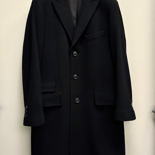 (M)HUGO BOSS 휴고보스 캐시미어 버진울 싱글 롱코트