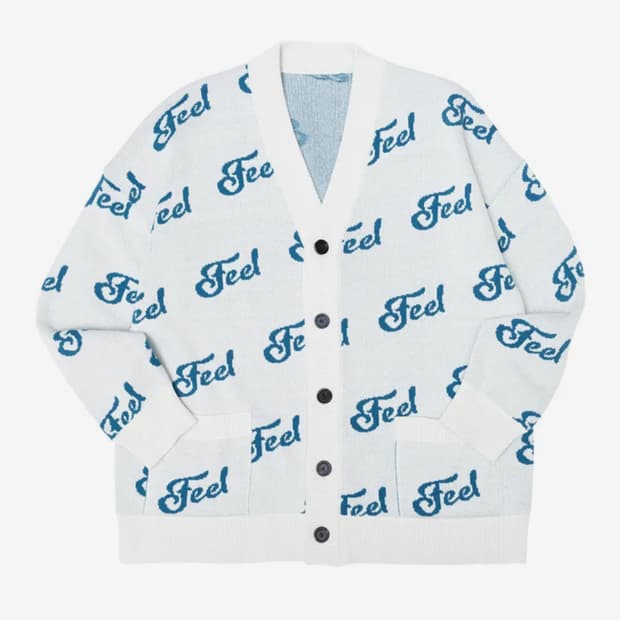 필이너프 레터링 가디건 100~105