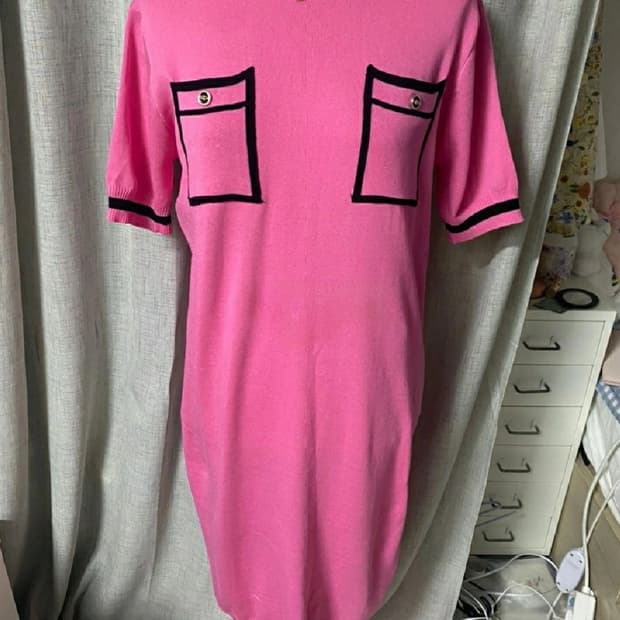 핑크니트원피스