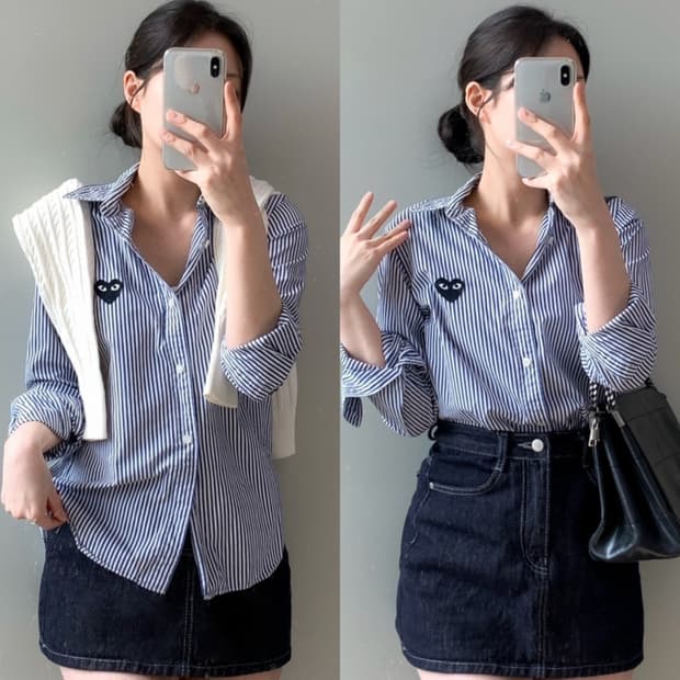 꼼데가르송 셔츠 