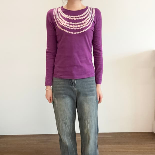 Paul Smith Pearl Necklace Long-Sleeve