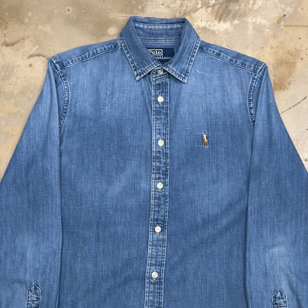 4 폴로랄프로렌 여성용 샴브레이 셔츠