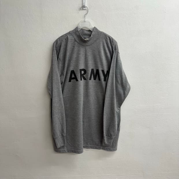 Us army 그레이 롱슬리브 M