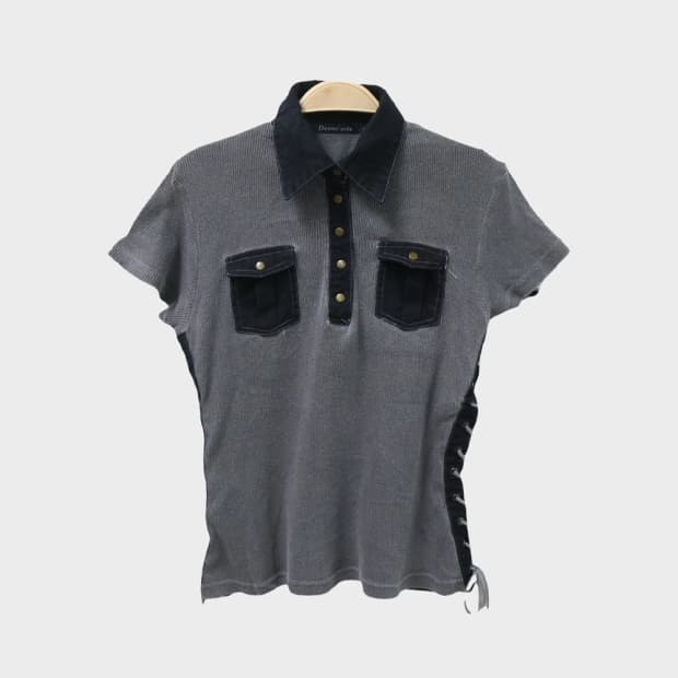 DENNE SIDE 카라 티셔츠 66611