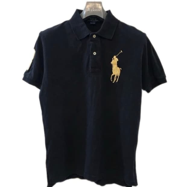 폴로 골드 빅포니 블랙 카라티 s