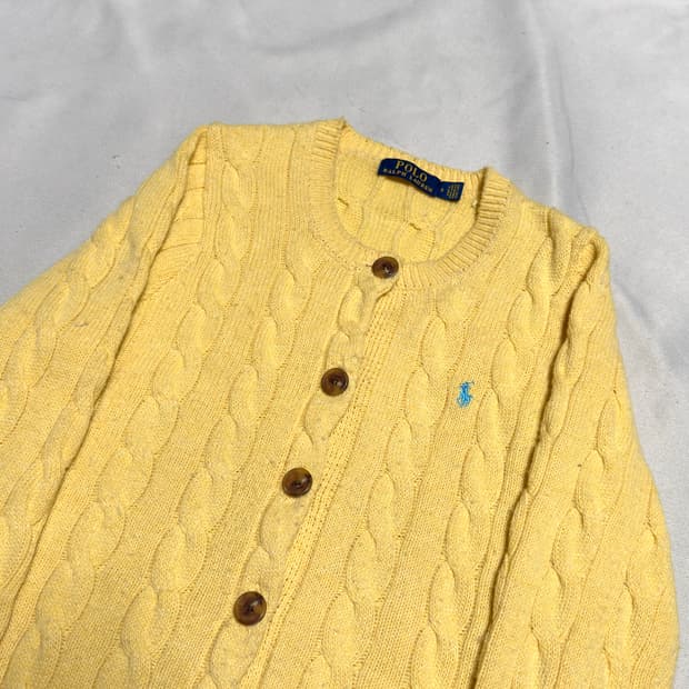 S 폴로랄프로렌 여성용 케이블 니트 가디건