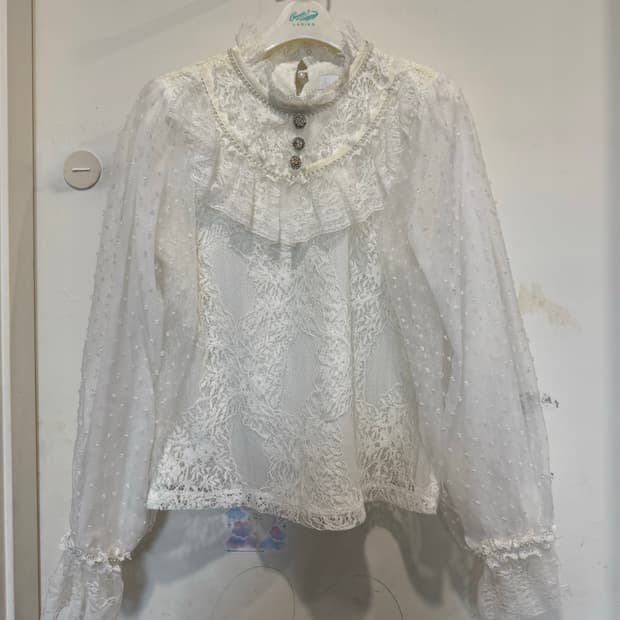 Satin 샤틴 레이스 블라우스