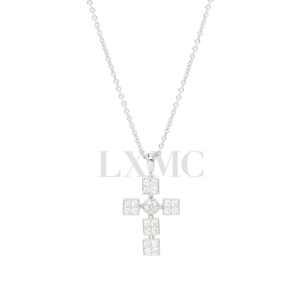 불가리 루체아 다이아 목걸이 크로스 십자가 네크리스 335092