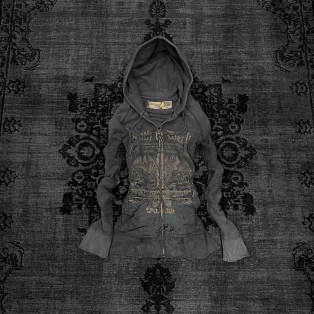 Salvage 00s y2k death to death hoodie