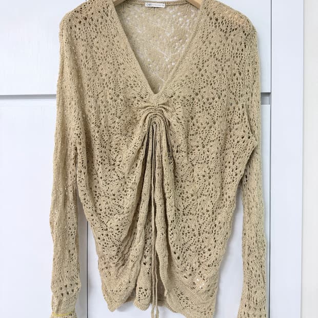 여름 셔링 포인트 니트