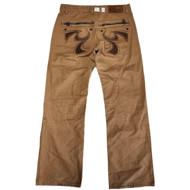 Cloud72 Y2k 락시크 플레임 팬츠