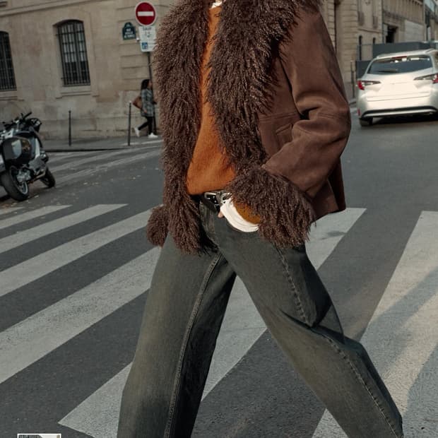 자라 퍼 트리밍 무스탕 L 페이크 퍼 더블 페이스드 점퍼