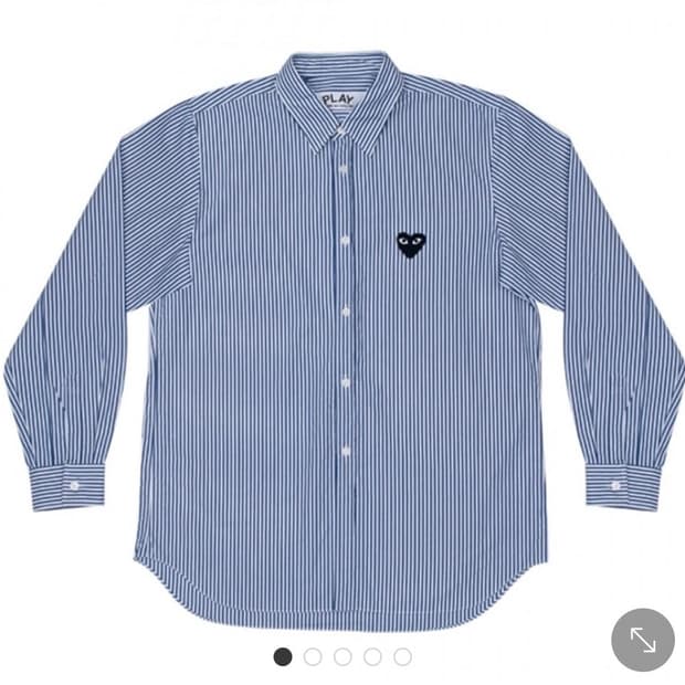 꼼데가르송 스트라이프 셔츠