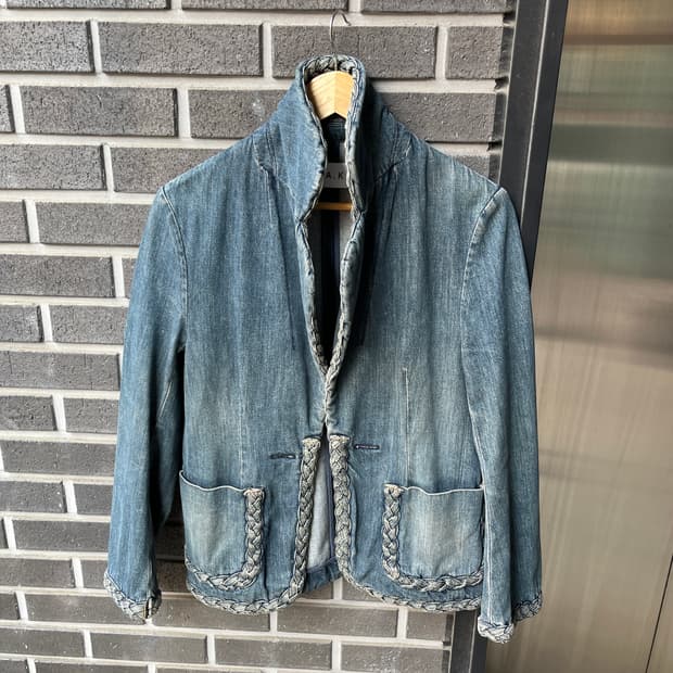 H.A.K 브레이디드 데님자켓