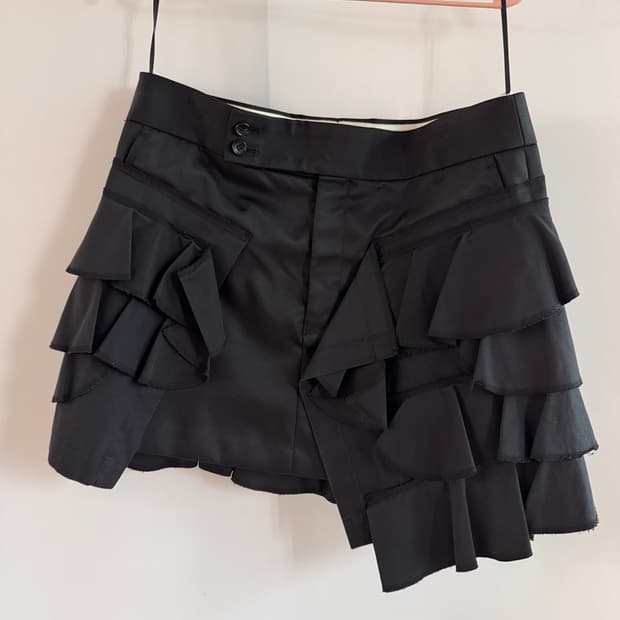 Comme des garcons 러플 디테일 스커트 