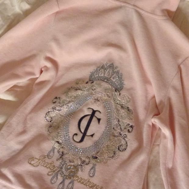 Juicy Couture 쥬시꾸뛰르 핑크 벨루어 후드집업