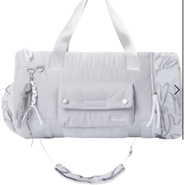 텐스댄스 파히섬 HEART BIG BAG_LIGHT GRAY 