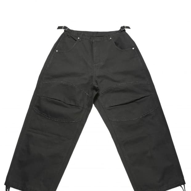 3D KNEE PANTS CHARCOAL