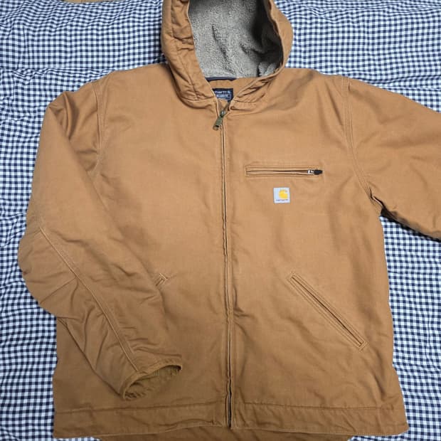 칼하트 워시드 덕 셰르파 자켓