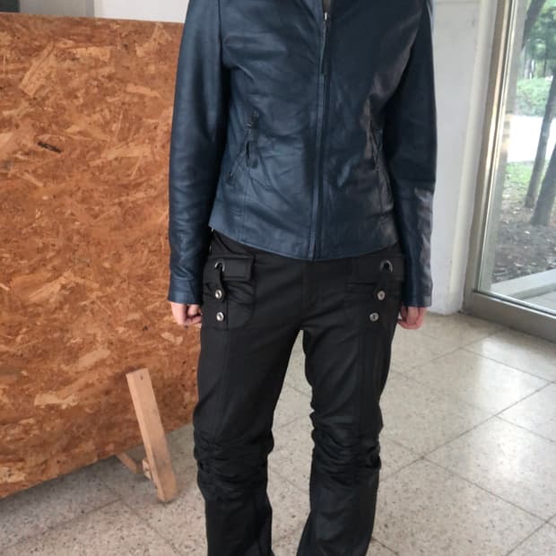  Italy leather jk