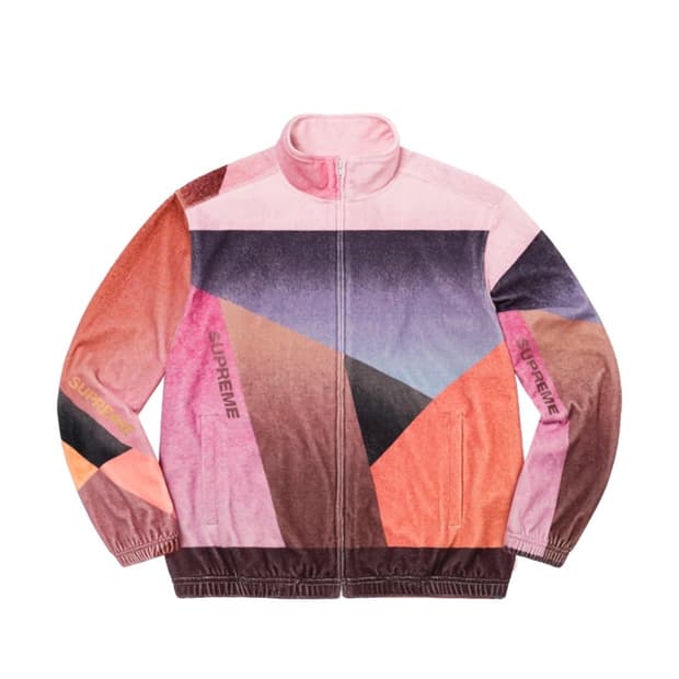 [XL]슈프림 지오 벨루어 트랙자켓 핑크