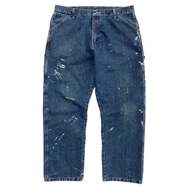 00‘s 랭글러 페인티드 데님 카펜더 팬츠