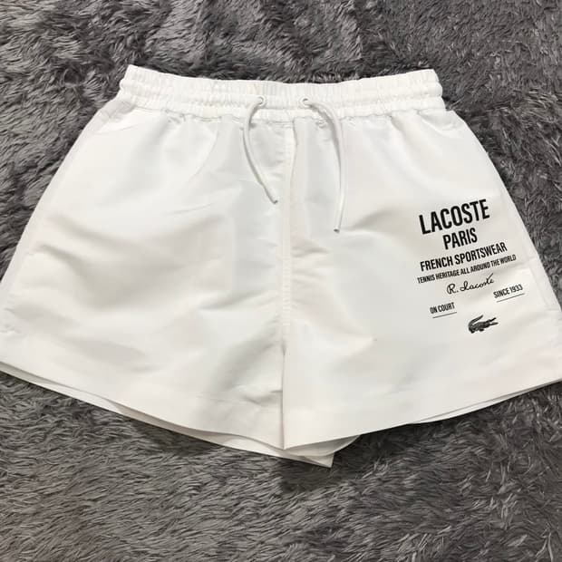 [[여성 34(S)] 라코스테(LACOSTE) 우븐 쇼츠p307